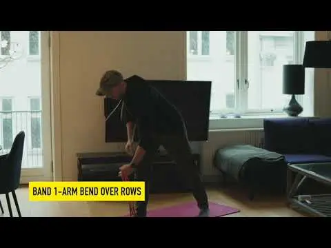 Band 1 arm bend over rows