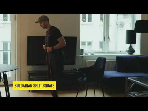 Band bulgarian split squats